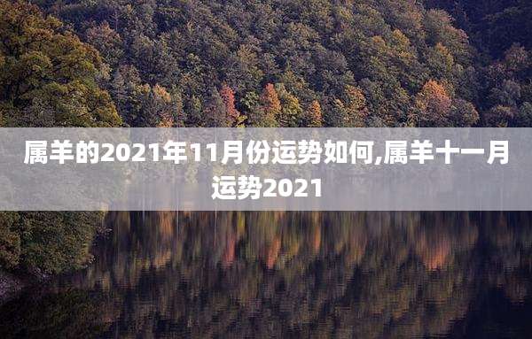 属羊的2021年11月份运势如何,属羊十一月运势2021