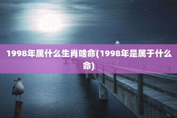 1998年属什么生肖啥命(1998年是属于什么命)