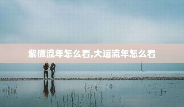 紫微流年怎么看,大运流年怎么看