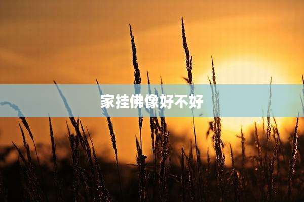 家挂佛像好不好