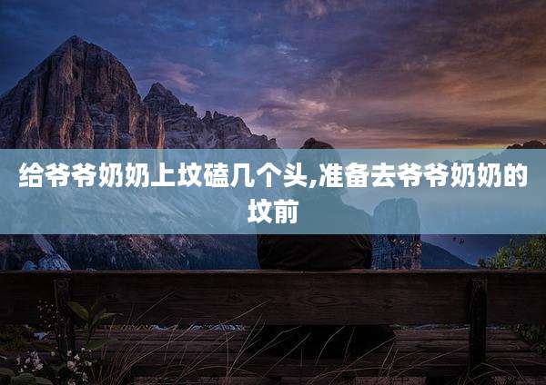 给爷爷奶奶上坟磕几个头,准备去爷爷奶奶的坟前