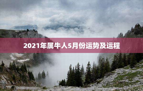 2021年属牛人5月份运势及运程