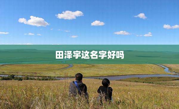 田泽宇这名字好吗