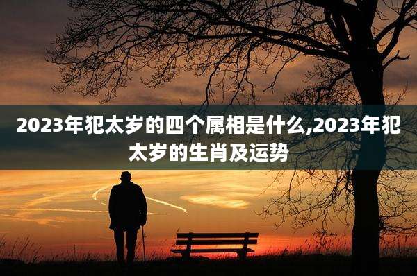 2023年犯太岁的四个属相是什么,2023年犯太岁的生肖及运势