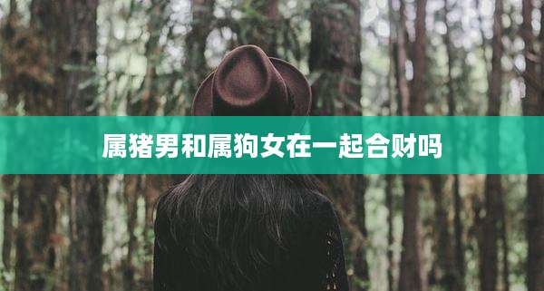 属猪男和属狗女在一起合财吗
