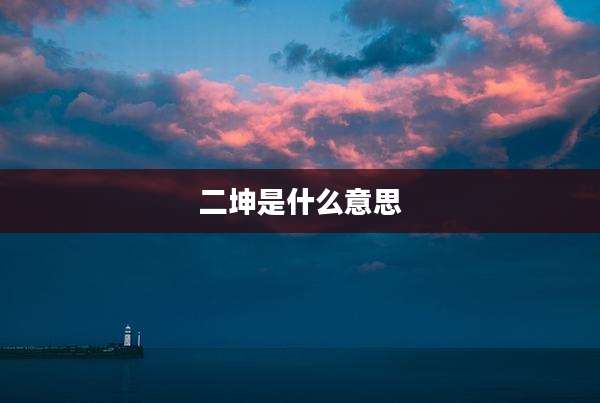 二坤是什么意思