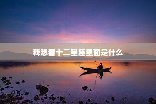 我想看十二星座里面是什么