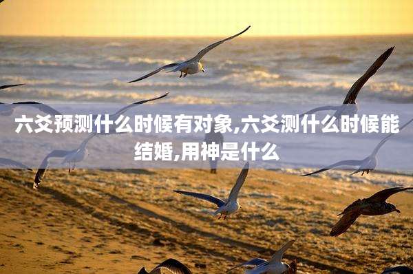 六爻预测什么时候有对象,六爻测什么时候能结婚,用神是什么