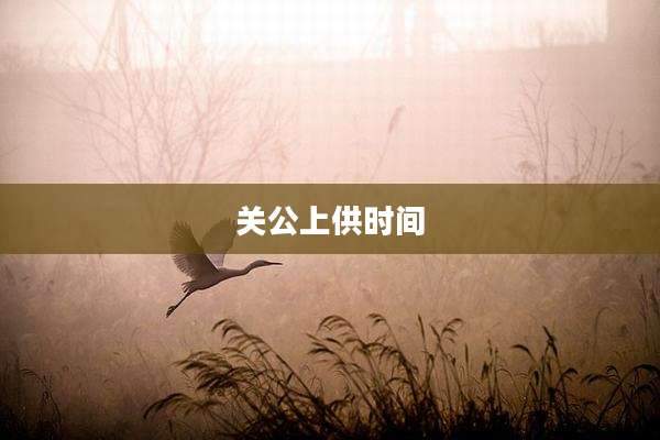 关公上供时间