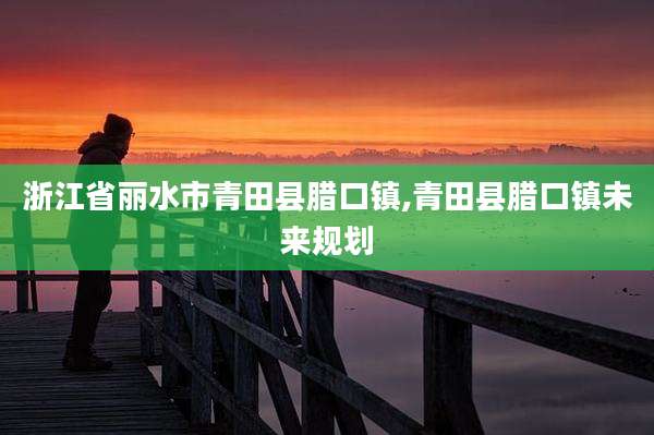 浙江省丽水市青田县腊口镇,青田县腊口镇未来规划