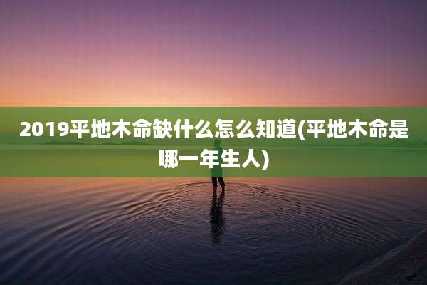2019平地木命缺什么怎么知道(平地木命是哪一年生人)