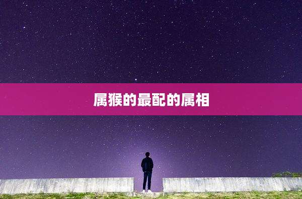 属猴的最配的属相