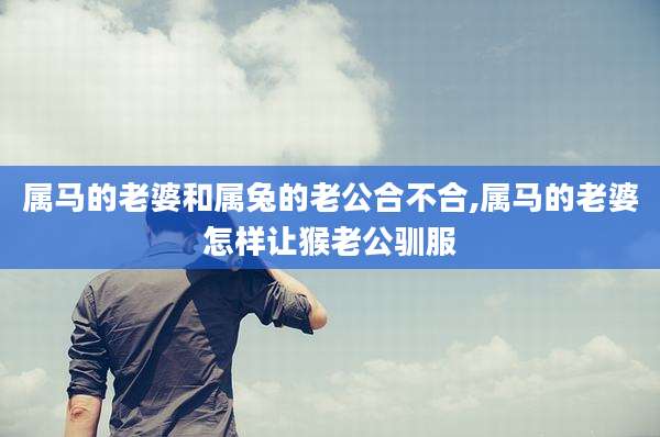 属马的老婆和属兔的老公合不合,属马的老婆怎样让猴老公驯服