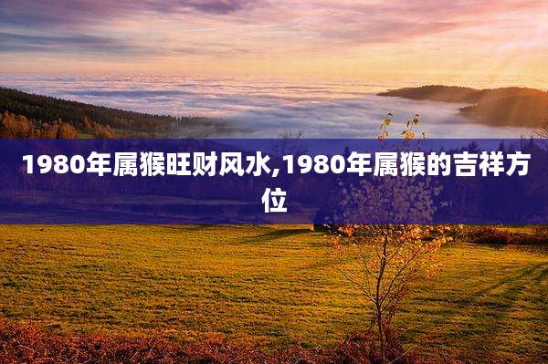 1980年属猴旺财风水,1980年属猴的吉祥方位
