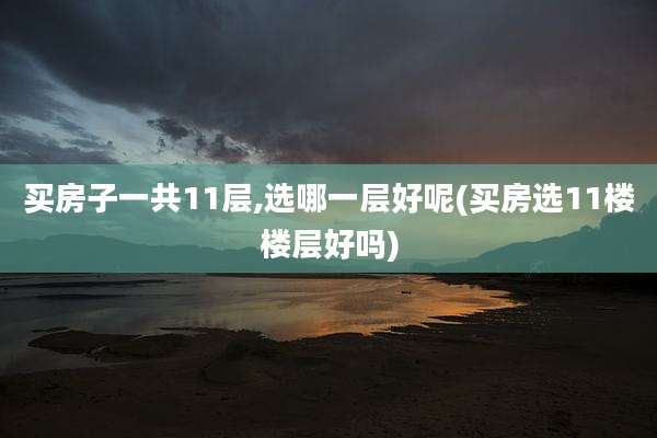 买房子一共11层,选哪一层好呢(买房选11楼楼层好吗)