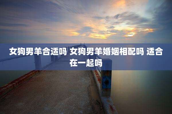 女狗男羊合适吗 女狗男羊婚姻相配吗 适合在一起吗