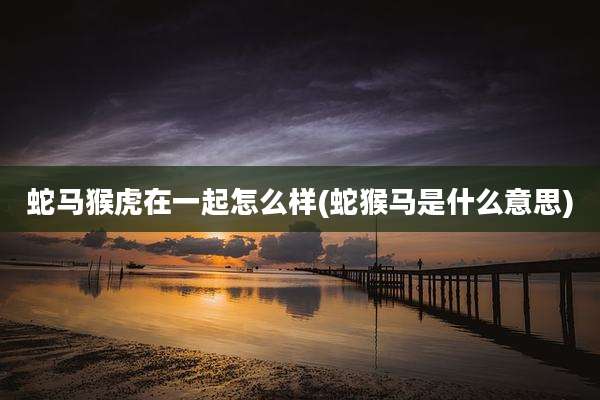蛇马猴虎在一起怎么样(蛇猴马是什么意思)