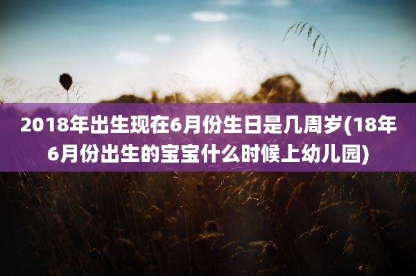 2018年出生现在6月份生日是几周岁(18年6月份出生的宝宝什么时候上幼儿园)