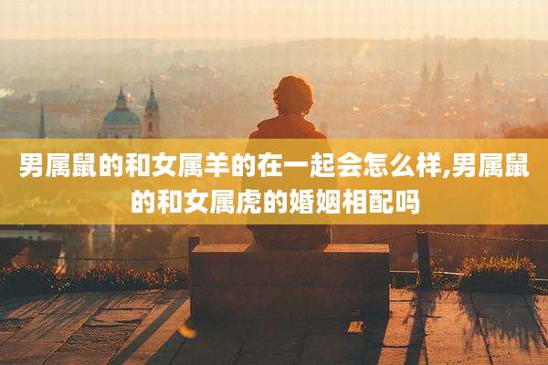 男属鼠的和女属羊的在一起会怎么样,男属鼠的和女属虎的婚姻相配吗