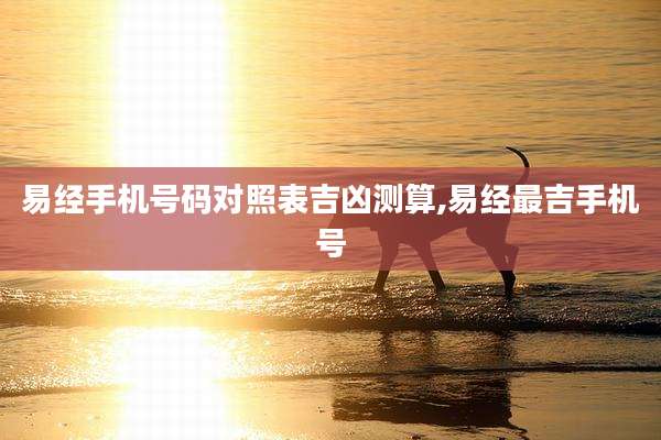 易经手机号码对照表吉凶测算,易经最吉手机号