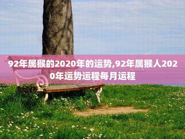 92年属猴的2020年的运势,92年属猴人2020年运势运程每月运程