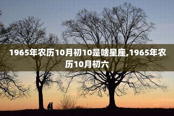 1965年农历10月初10是啥星座,1965年农历10月初六
