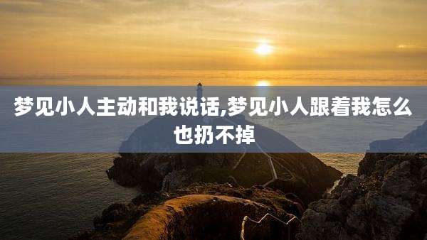 梦见小人主动和我说话,梦见小人跟着我怎么也扔不掉