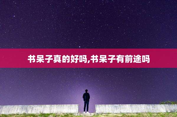 书呆子真的好吗,书呆子有前途吗