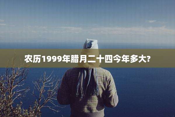 农历1999年腊月二十四今年多大?
