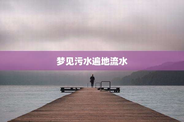 梦见污水遍地流水