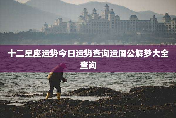 十二星座运势今日运势查询运周公解梦大全查询