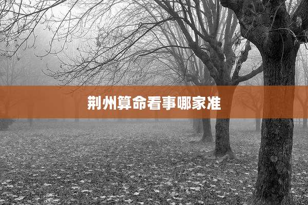 荆州算命看事哪家准