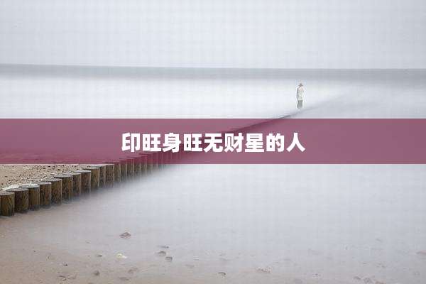 印旺身旺无财星的人