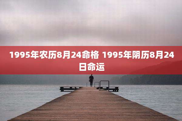 1995年农历8月24命格 1995年阴历8月24日命运
