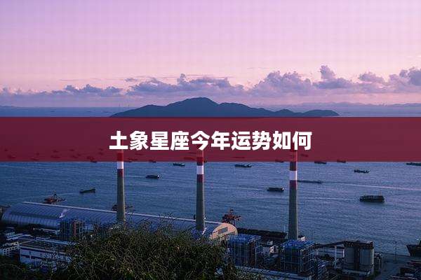 土象星座今年运势如何