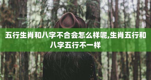 五行生肖和八字不合会怎么样呢,生肖五行和八字五行不一样