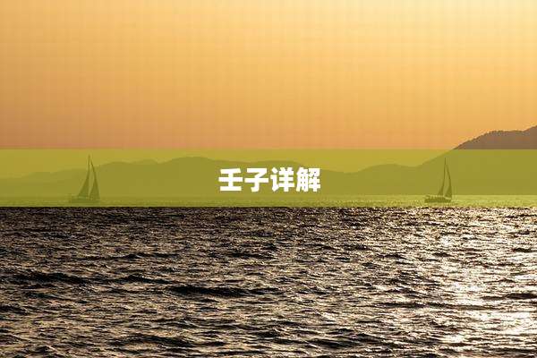 壬子详解