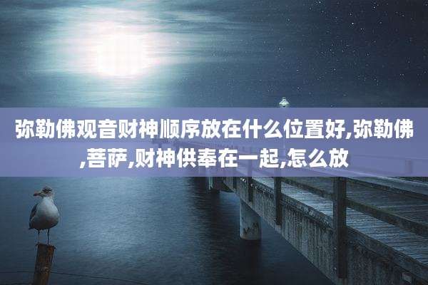 弥勒佛观音财神顺序放在什么位置好,弥勒佛,菩萨,财神供奉在一起,怎么放