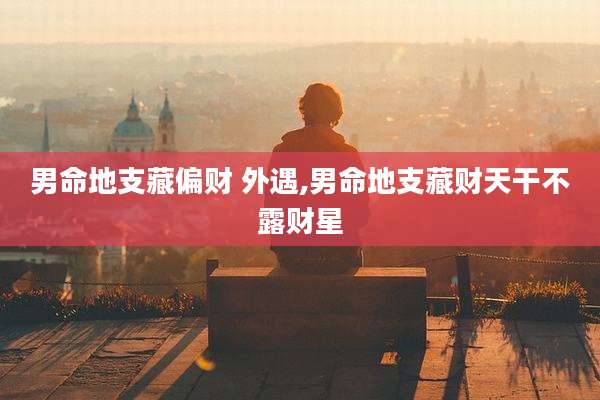 男命地支藏偏财 外遇,男命地支藏财天干不露财星