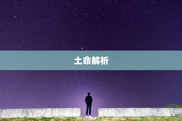 土命解析