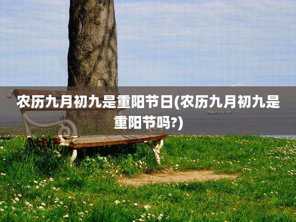 农历九月初九是重阳节日(农历九月初九是重阳节吗?)