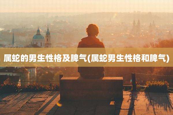 属蛇的男生性格及脾气(属蛇男生性格和脾气)