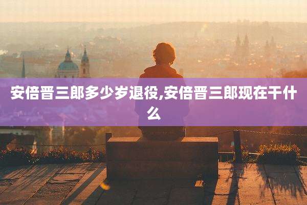 安倍晋三郎多少岁退役,安倍晋三郎现在干什么