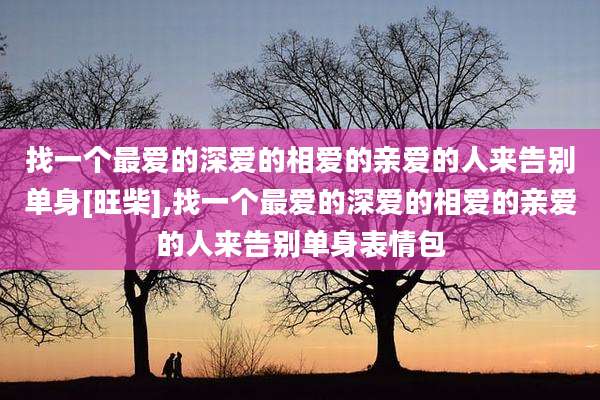 找一个最爱的深爱的相爱的亲爱的人来告别单身[旺柴],找一个最爱的深爱的相爱的亲爱的人来告别单身表情包
