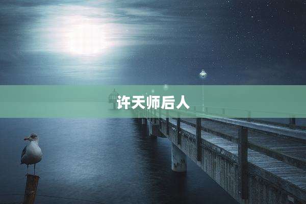 许天师后人