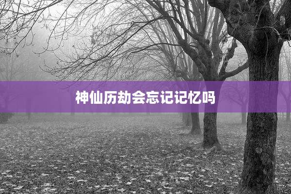 神仙历劫会忘记记忆吗
