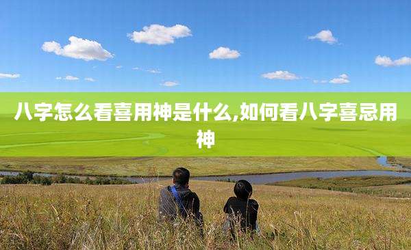 八字怎么看喜用神是什么,如何看八字喜忌用神