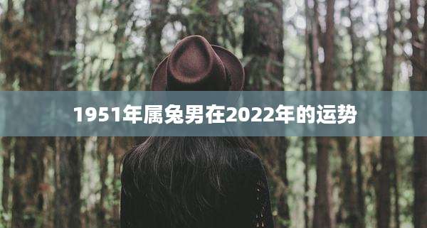 1951年属兔男在2022年的运势