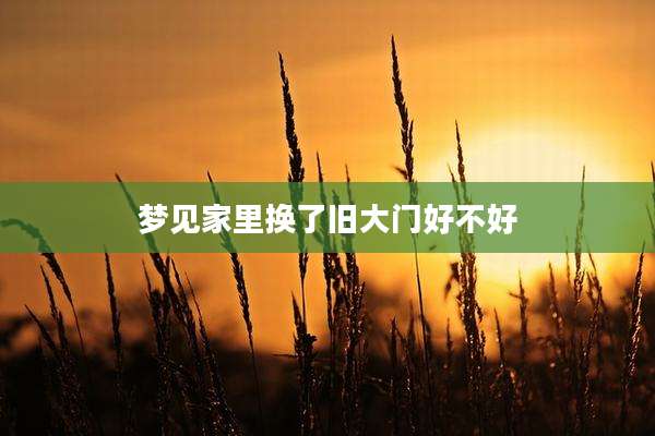 梦见家里换了旧大门好不好