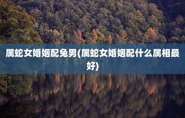 属蛇女婚姻配兔男(属蛇女婚姻配什么属相最好)